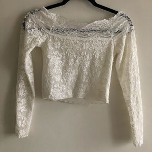 Free People Intimate long sleeve crop top